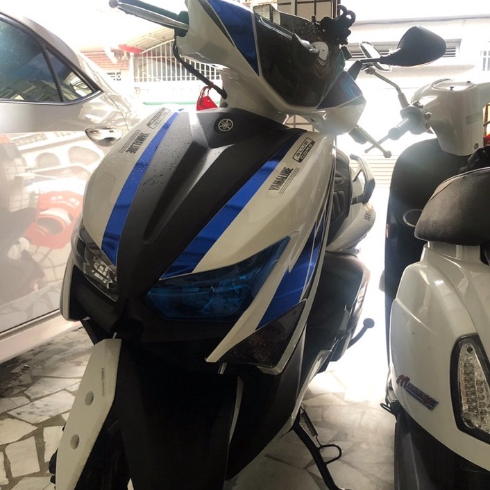 【現貨🔥贈子母扣】yamaha force 2.0 大燈護片 山葉 force2.0 大燈保護 車燈 燈罩 日行燈 燈殼-細節圖3