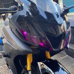 【現貨好安裝🔥贈子母扣】r15v3大燈護片 r15 v3 改裝 r15 大燈護片 r15v3 方向燈 車燈 大燈 日行燈-細節圖3