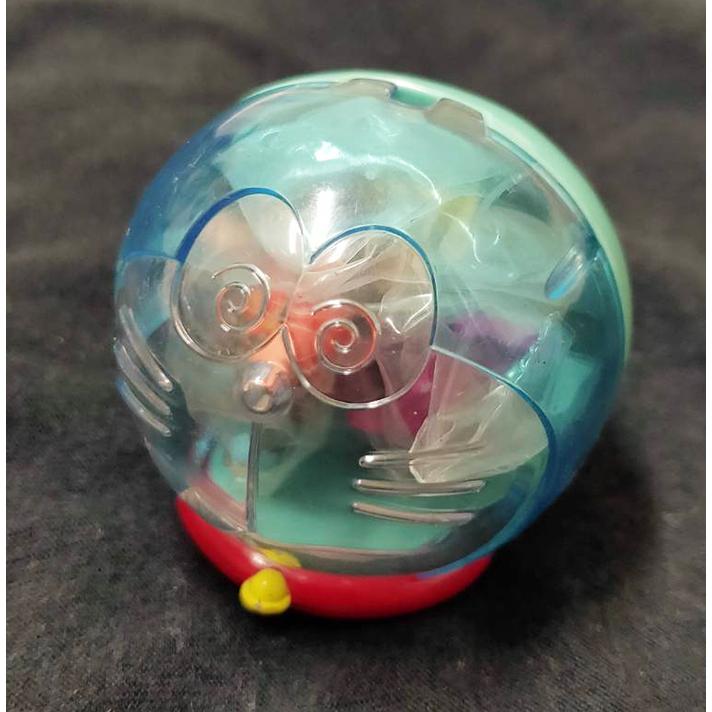 正版 哆啦A夢 頭型透明場景 胖虎 扭蛋 第一彈 2004年 小叮噹 任意門 絕版 轉蛋 玩具 公仔 場景組 大頭疊疊樂-細節圖3