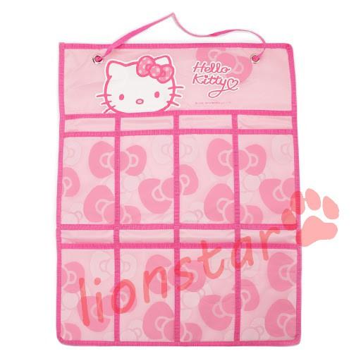 清倉特賣 正版 三麗鷗 Hello Kitty 8格 收納掛袋 八格 收納 收納袋 居家收納 收納格 置物袋 小物 掛袋-細節圖2