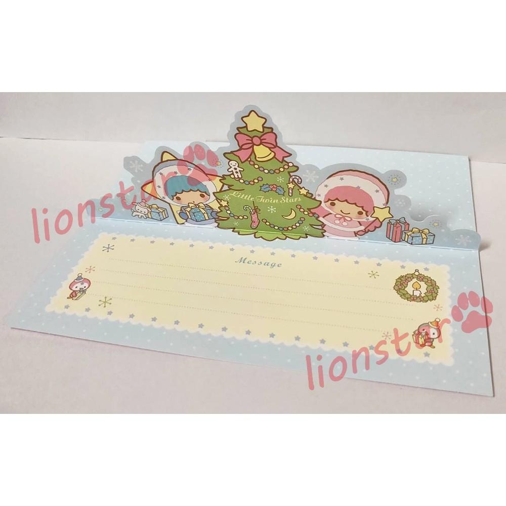 正版 三麗鷗 長條  聖誕卡 可挑款 Hello Kitty 美樂蒂 雙子星 造型 耶誕卡 萬用卡 禮物卡 信紙 信封-細節圖2