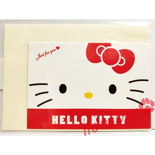 正版 三麗鷗 Hello Kitty 卡片 小卡 生日卡 萬用卡 禮物卡 信紙 信封 祝福卡 留言卡