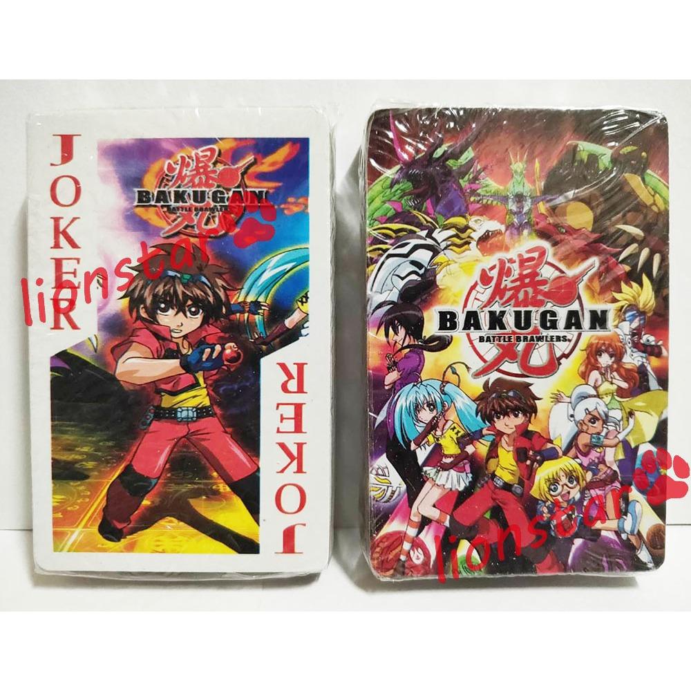 年代物 2副裝 爆丸 撲克牌 懷舊 動漫 周邊 年代物 早期 收藏 玩具 爆丸戰士 獨角巨龍 聖光戰虎 神威鳳凰-細節圖3