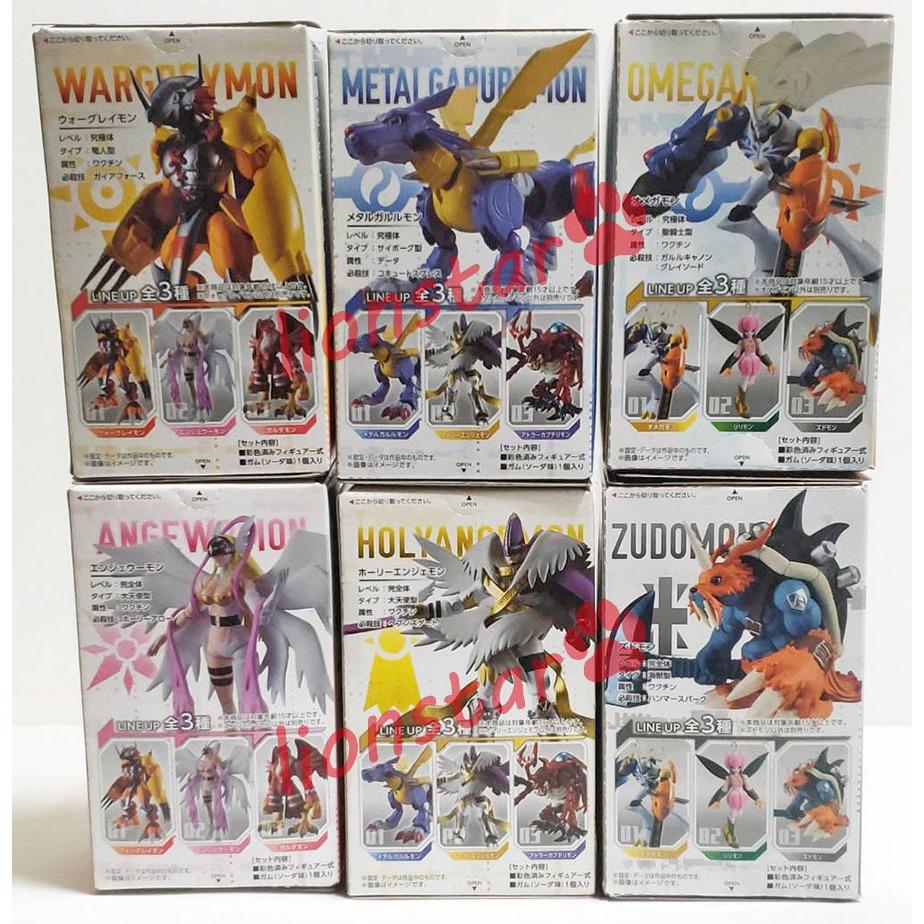 日版 全新未拆 數碼寶貝 SHODO 掌動 一彈 二彈 三彈 萬代 公仔 模型 玩具 戰鬥暴龍獸 鋼鐵加魯魯 奧米加獸-細節圖2