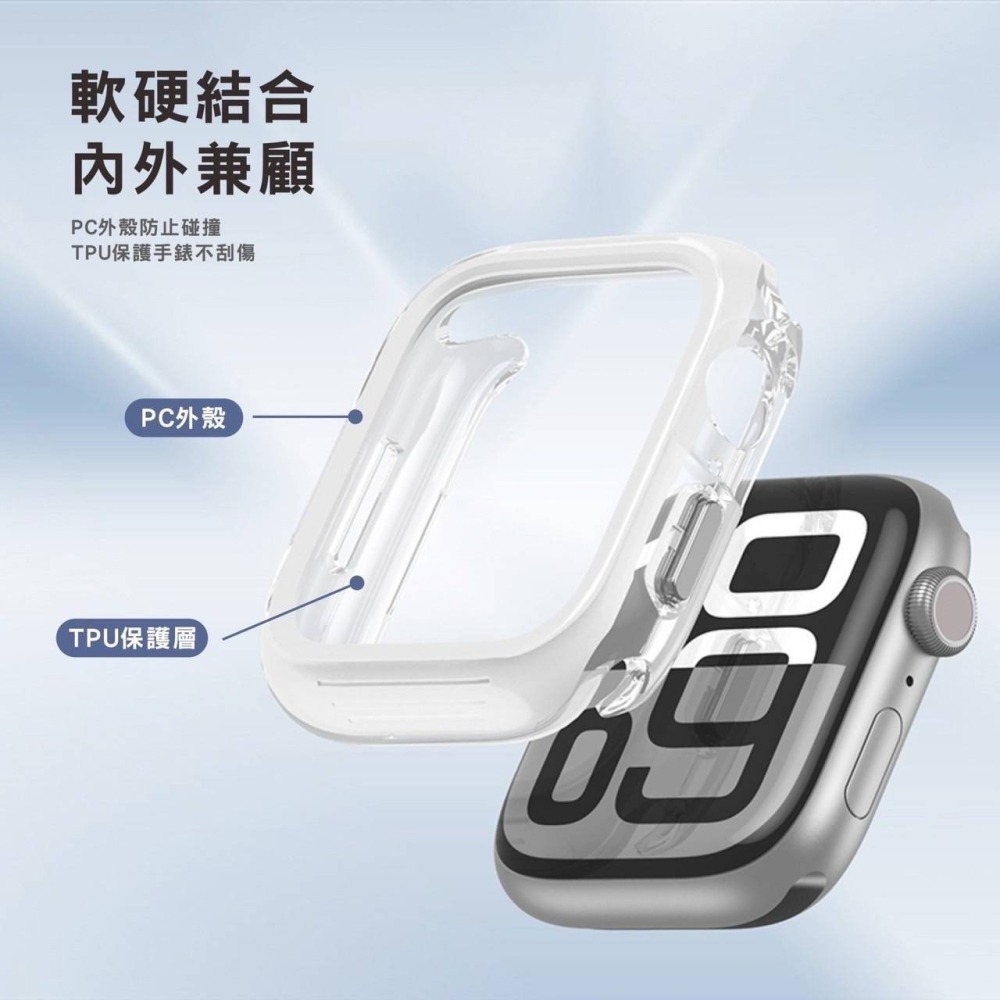 丞皇3C - PUREPOWER Apple Watch S10保護框【果凍系列】-細節圖5