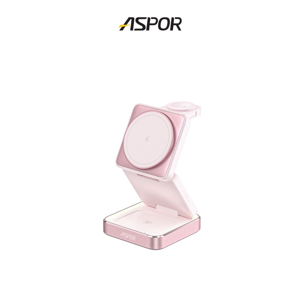 丞皇3C - ASPOR W90 小魔方磁吸折疊無線充電座 22W快充 小夜燈-規格圖10