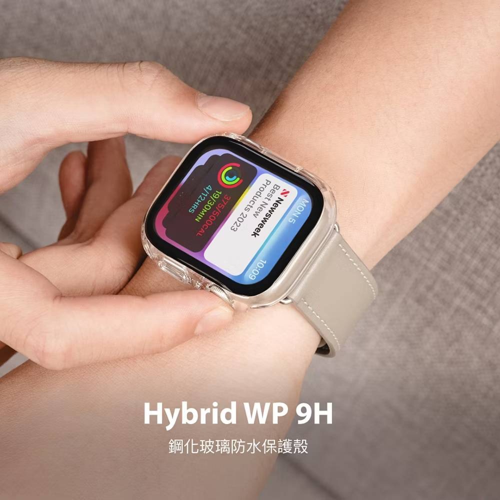 丞皇3C - SwitchEasy Hybrid WP Apple Watch S10 9H鋼化玻璃防水手錶保護殼-細節圖7
