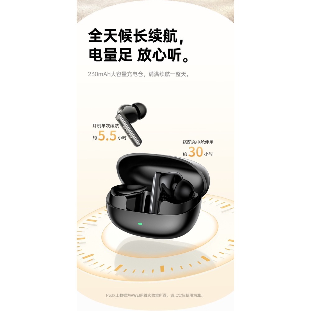 丞皇3C AWEI T88 TWS真無線藍牙耳機 入耳式 防水耳機-細節圖4