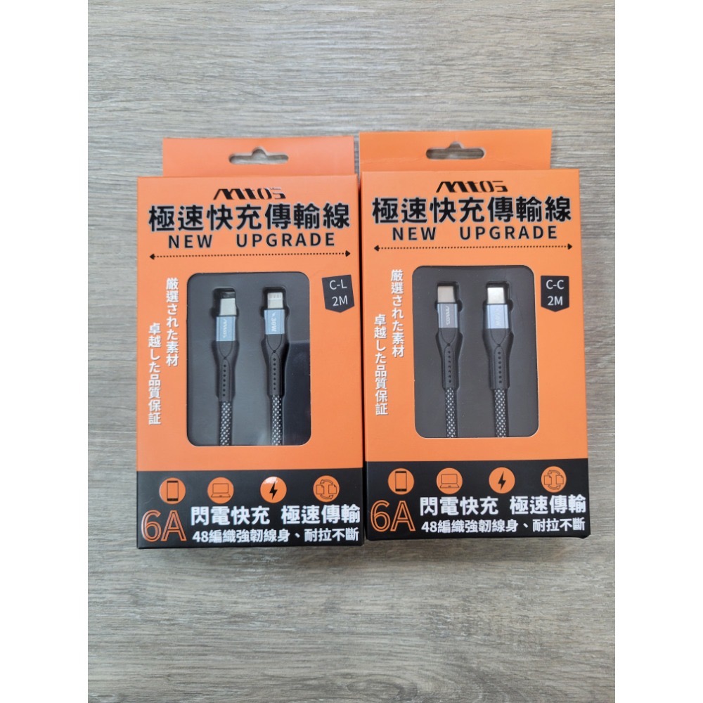丞皇3C - most 6A 智慧快充數據線 1.2M or 2M c to L  - C to C-細節圖3