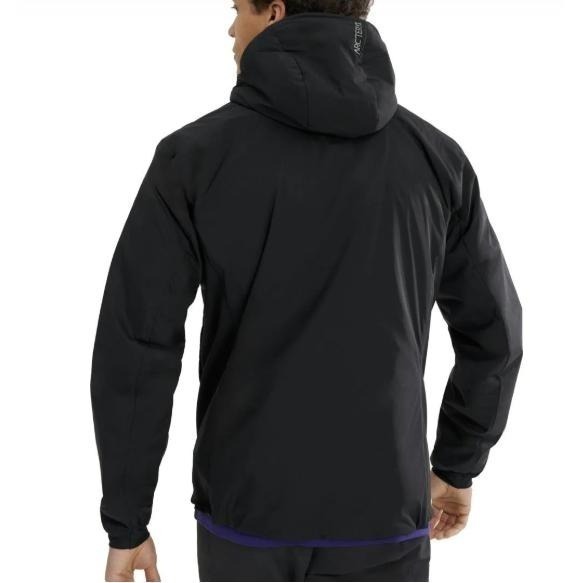 加拿大始祖鳥Arcteryx Atom hoody 連帽化纖外套-男款Black Sapphire  尺寸L-細節圖7