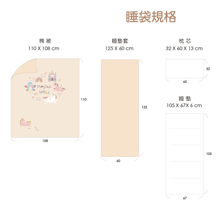 【cchhaaww】兒童睡袋  幼兒園午睡墊 加厚6公分 防塵蟎 可機洗烘乾 台灣製 現貨-細節圖7