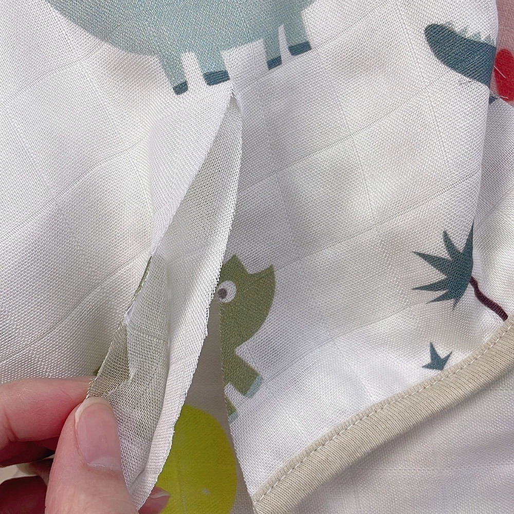 【cchhaaww】紗布巾 嬰兒口水巾 挂繩方巾 四層竹棉抗菌毛巾 洗臉巾 現貨 台灣製-細節圖4