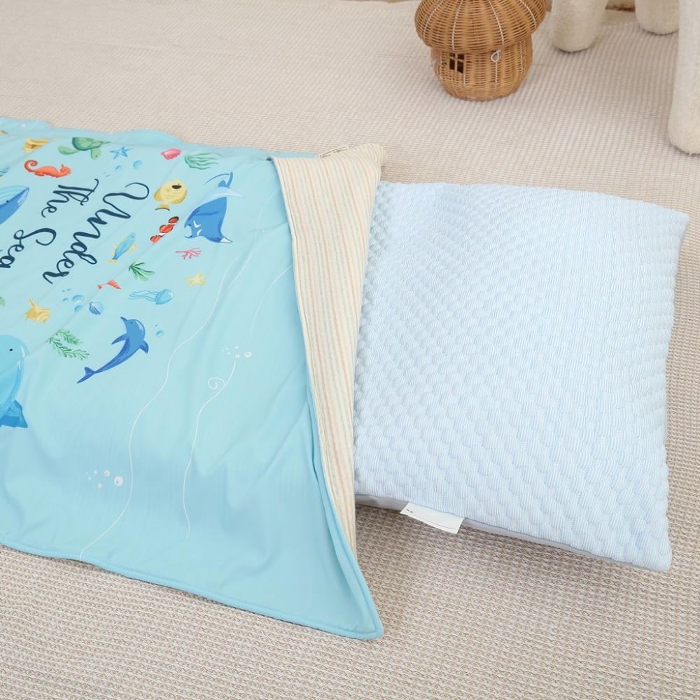 藍白格【單墊套不含芯】