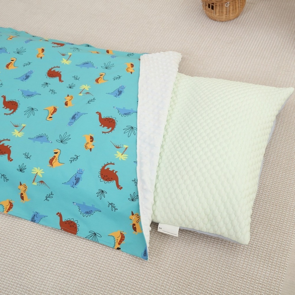 【cchhaaww】嬰兒床墊 嬰兒涼感床墊 幼兒園睡墊 兒童睡袋  加厚6公分 3D冰絲豆 可機洗 台灣製 兒童睡墊-細節圖7
