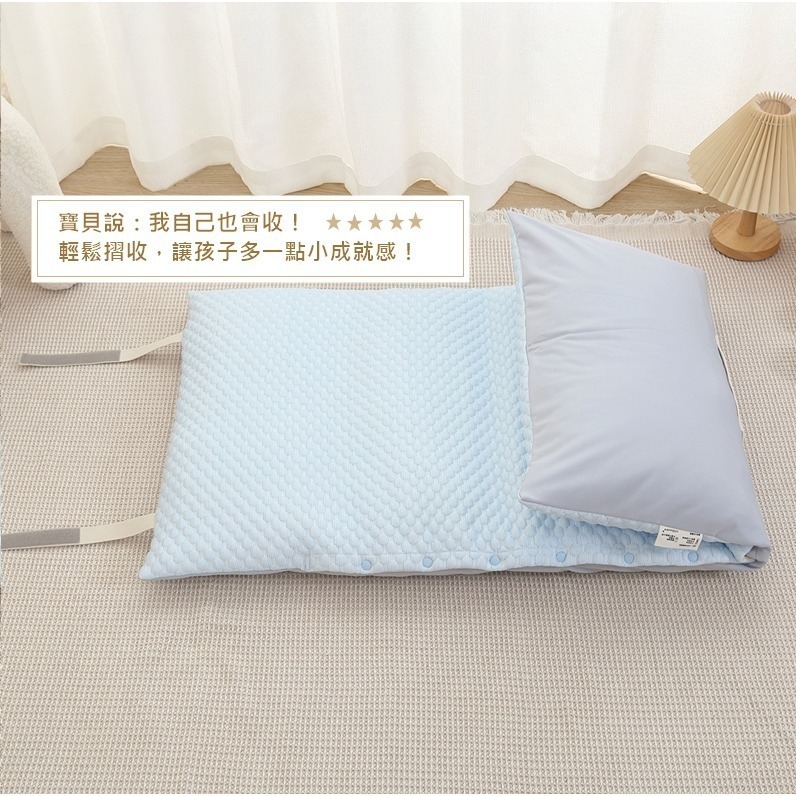 【cchhaaww】嬰兒床墊 嬰兒涼感床墊 幼兒園睡墊 兒童睡袋  加厚6公分 3D冰絲豆 可機洗 台灣製 兒童睡墊-細節圖8
