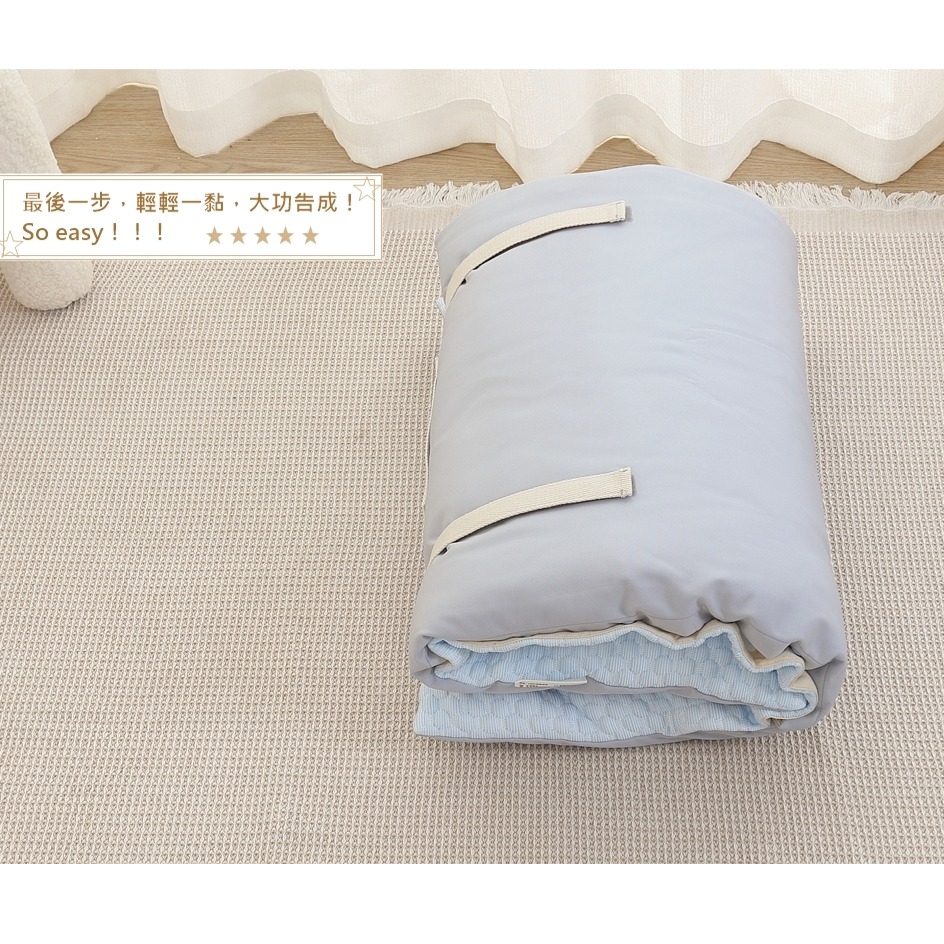 【cchhaaww】嬰兒床墊 嬰兒涼感床墊 幼兒園睡墊 兒童睡袋  加厚6公分 3D冰絲豆 可機洗烘乾 台灣製 兒童睡墊-細節圖7