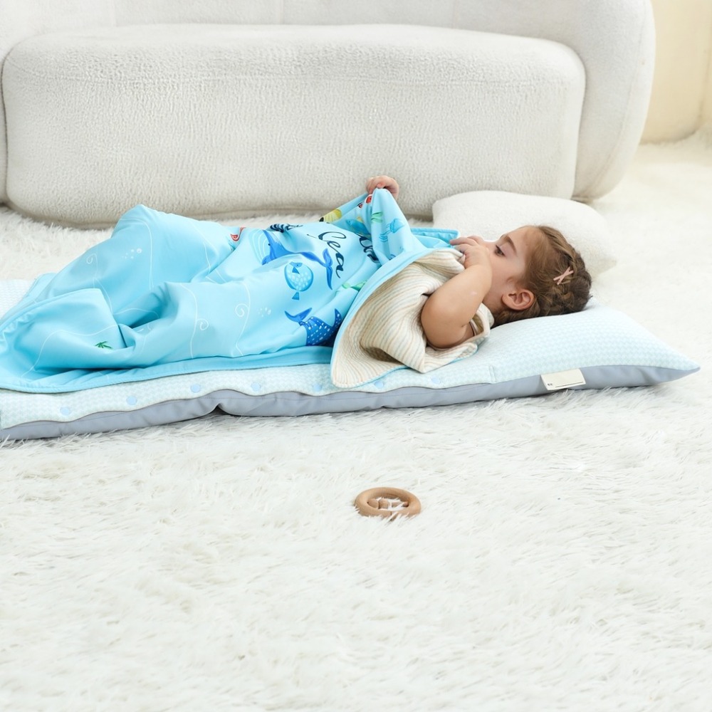 【cchhaaww】 午睡墊 兒童睡袋 幼兒園睡袋 【可機洗烘乾】 加厚 6公分 兒童床墊 幼稚園必備 現貨 台灣製-細節圖2