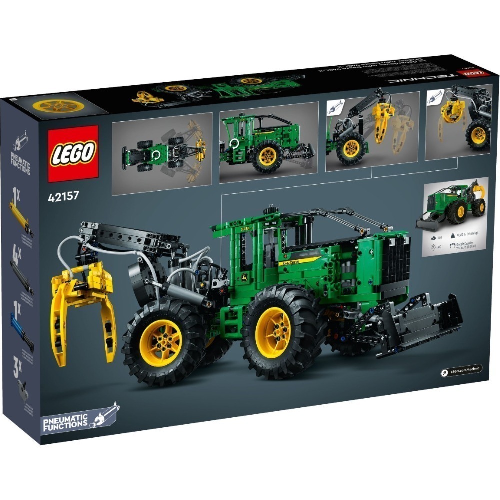 🟦電積系🟩滿額折200🟥LEGO 42157 948L II Skidder(1)🟨Technic(郵)-細節圖6