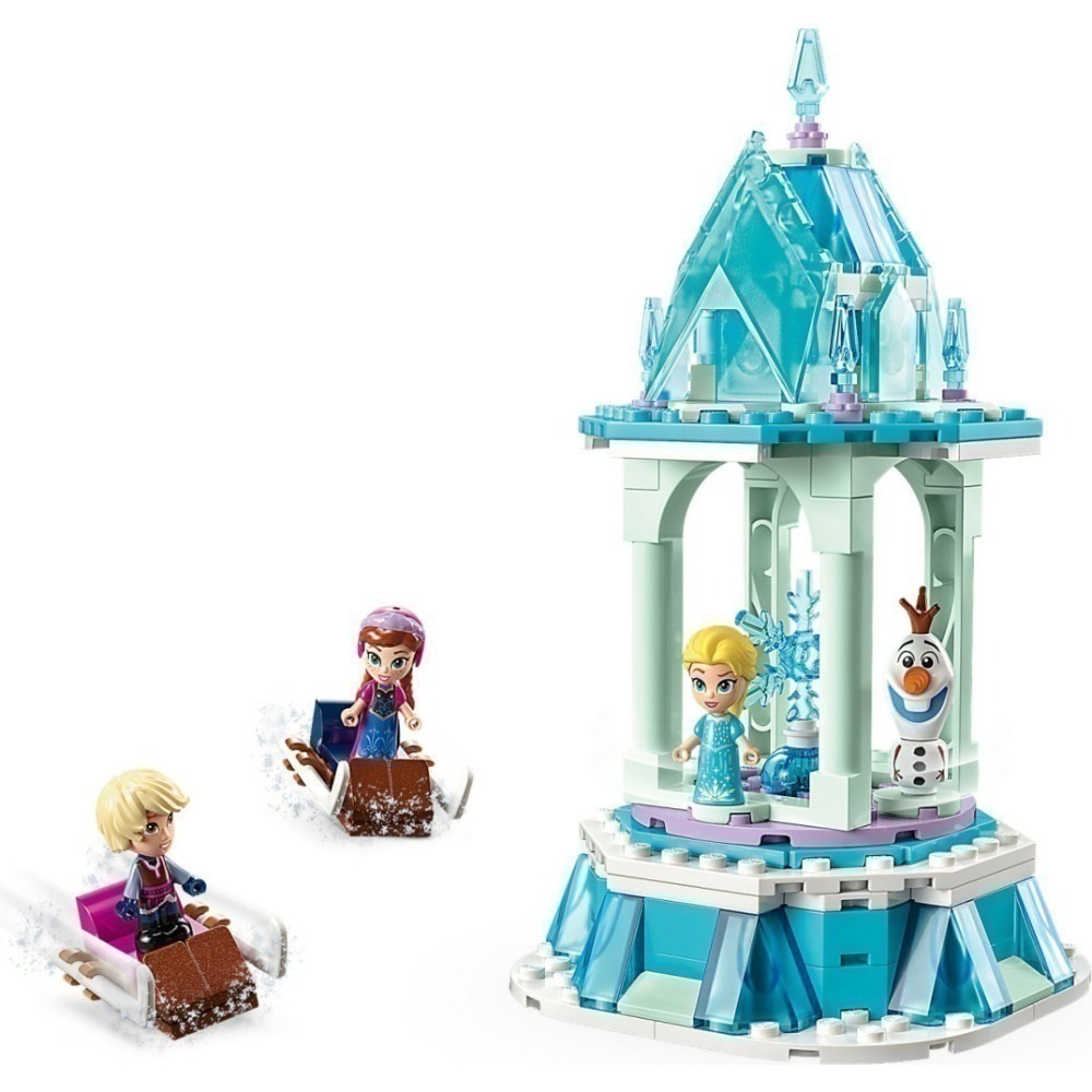 🟦電積系🟩滿額折200🟥LEGO 43218 Anna 和 Elsa 的魔法旋轉木馬🟨Disney-細節圖4