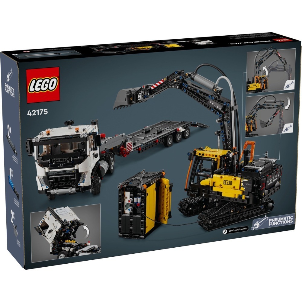 🟦電積系🟩淡水🟥LEGO 42175 VolvoFMX&EC230(-細節圖2