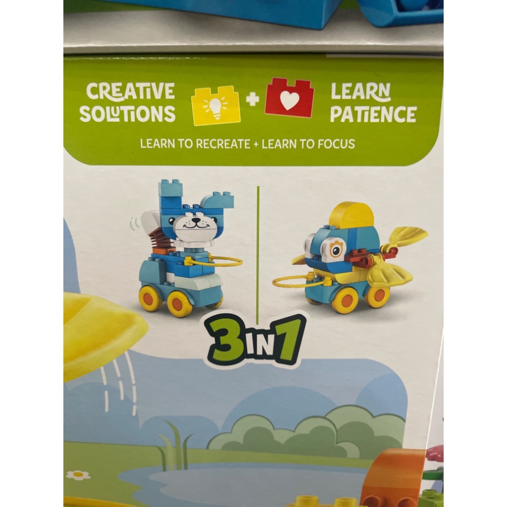 🟦電積系🟩淡水🟥LEGO 10448 3 合 1 有輪動物🟨DUPLO-細節圖2
