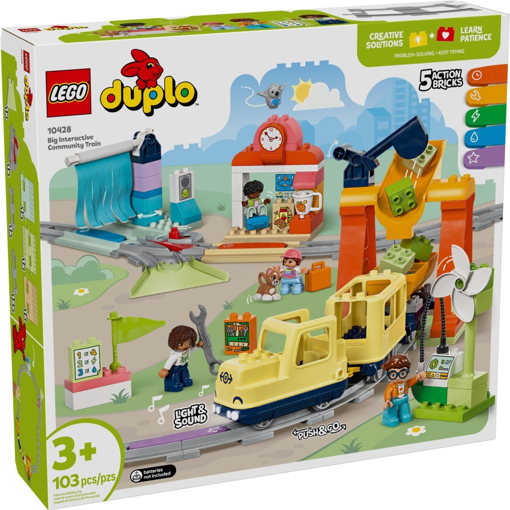 🟦電積系🟩淡水🟥LEGO 10428 大型互動式社區列車🟨DUplo-細節圖2