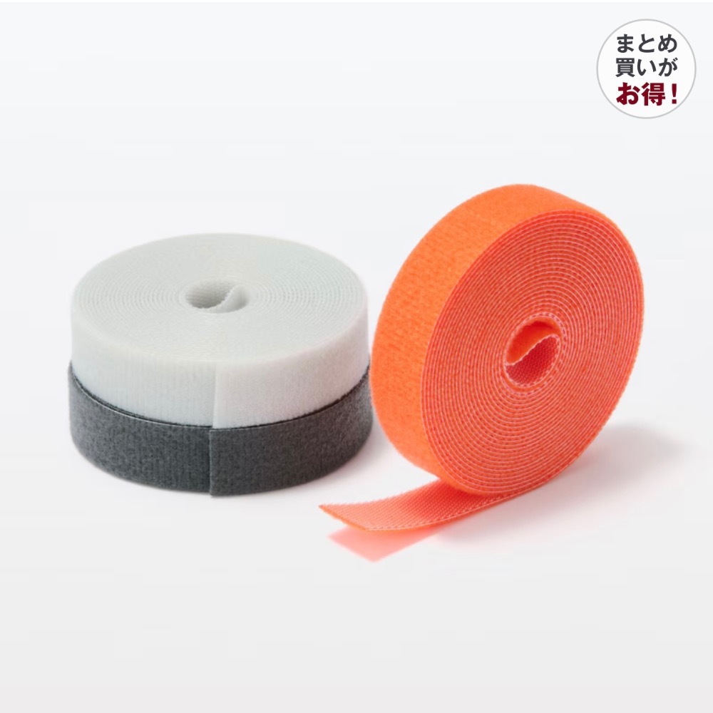 日本帶回 日本 無印良品 MUJI 收納束帶 魔鬼氈 收納-細節圖2