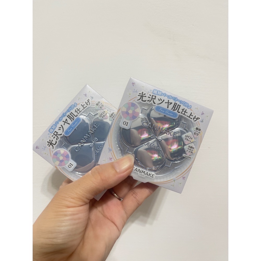 ￼日本帶回 CANMAKE棉花糖蜜粉餅 兩用粉餅 藍色限量提亮粉餅 （現貨）-細節圖2
