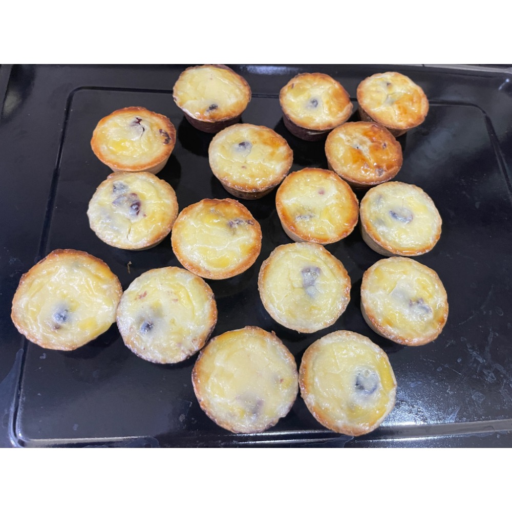 ￼蔓越莓乳酪塔 乳酪塔 減糖配方 下單後製作 一口乳酪塔12入/大顆四入-細節圖5