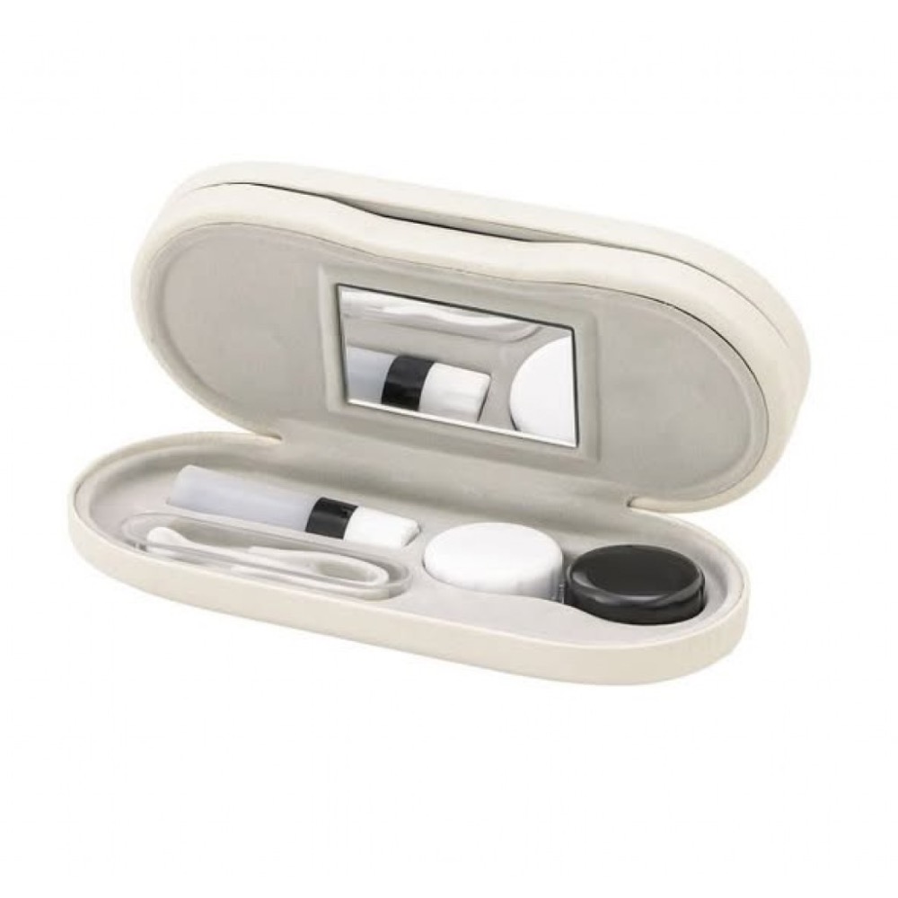 日本3COINS多功能眼鏡收納盒 日本帶回的 米色/黑色-細節圖3