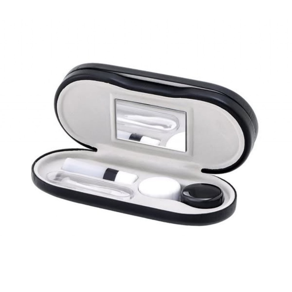 日本3COINS多功能眼鏡收納盒 日本帶回的 米色/黑色-細節圖4