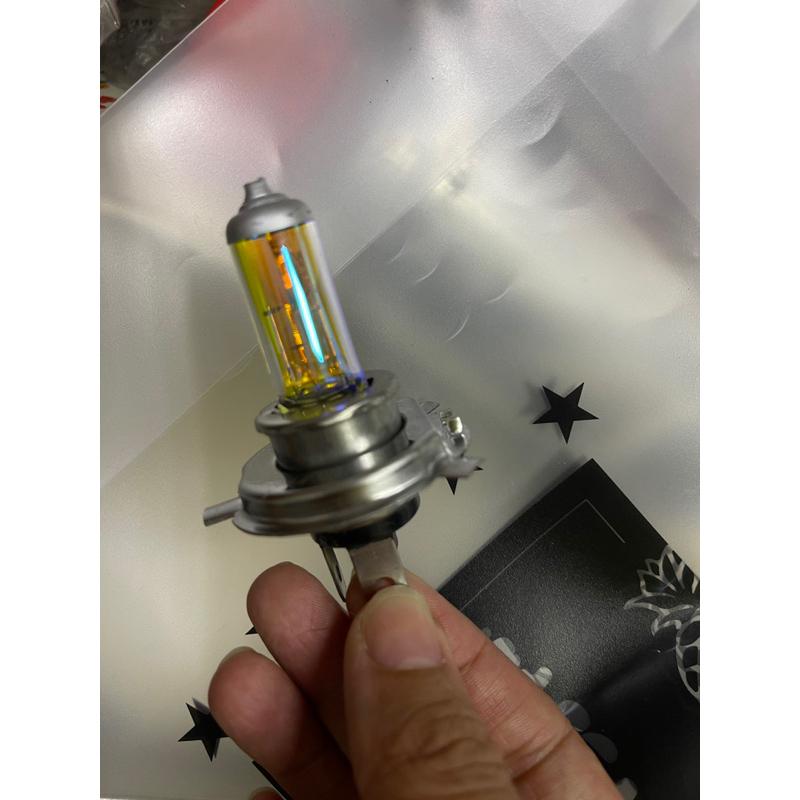 台灣製造 原廠規格 機車大燈 跑山 雨天 濃霧 黃金燈泡 H4通用 H4 爆亮款 雨雪霧燈 機車燈泡-細節圖4