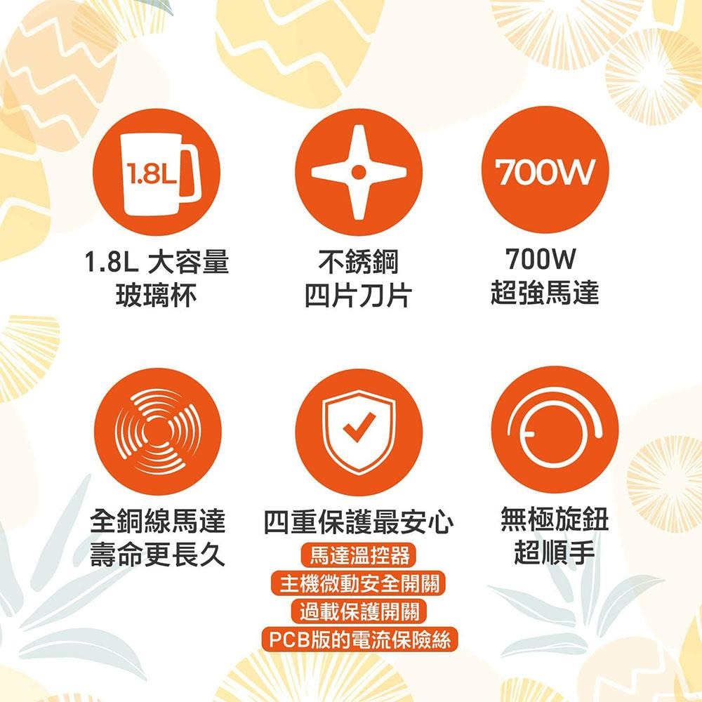 台灣三洋 SANLUX  碎冰果汁機 SM-G8311SD 全新公司貨 保固一年-細節圖4