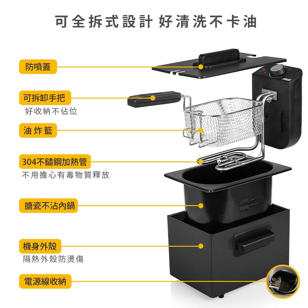 公司貨【PRINCESS 荷蘭公主】3L溫控電炸鍋 182714 油炸鍋-細節圖5