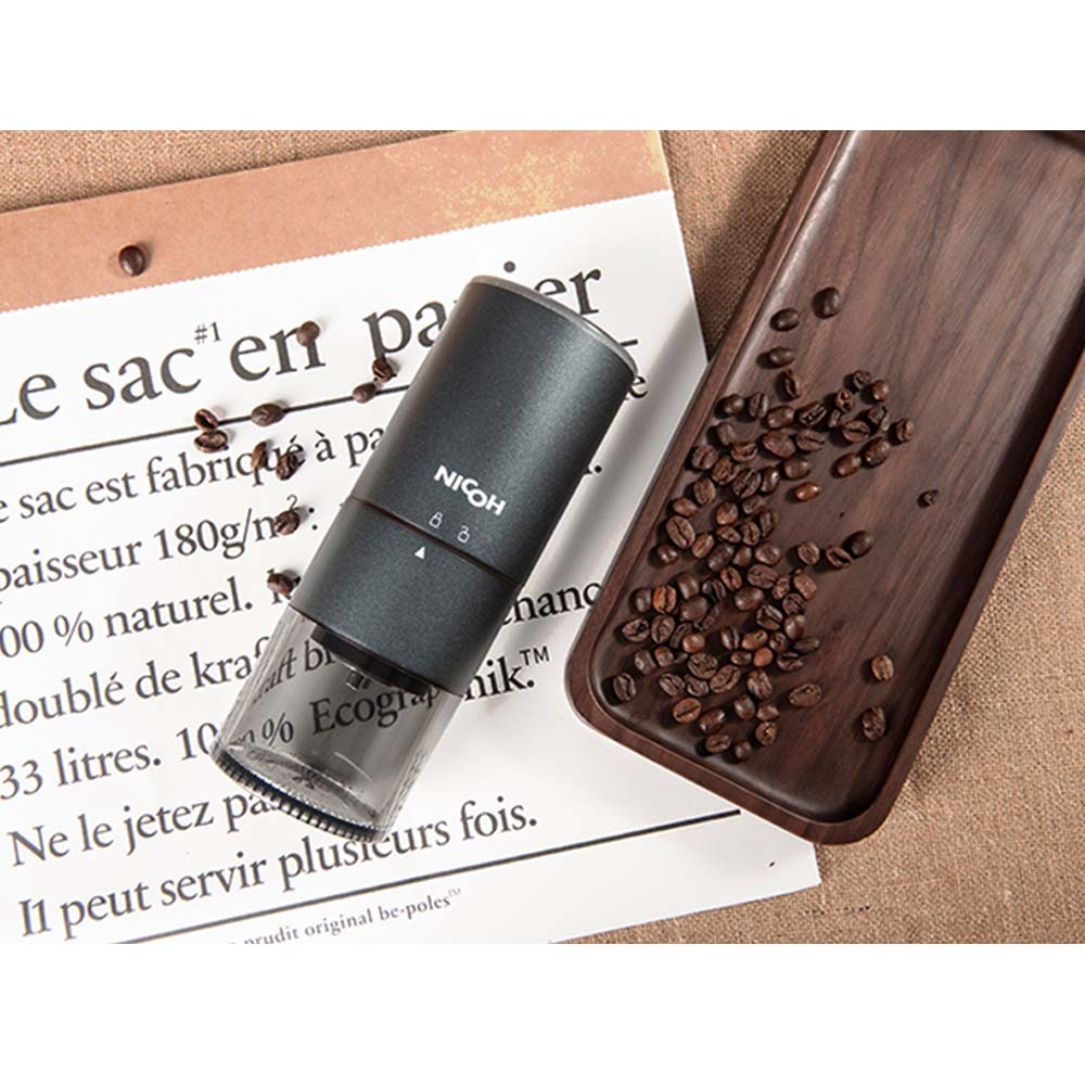 新發售 現貨 NICOH USB不鏽鋼錐刀電動磨豆機 NCG-128-細節圖9