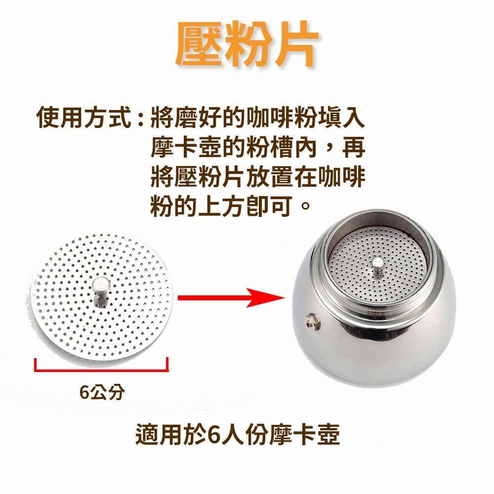 獨家贈送 ~ 壓粉片 日本 NICOH 304不鏽鋼 電動摩卡壺 MK-06-細節圖7