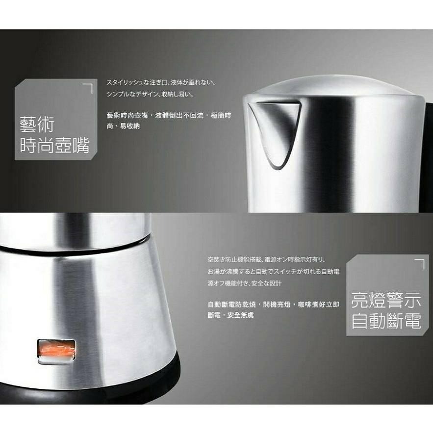 咖啡組合第一首選 日本NICOH電摩卡咖啡壺3~6份(MK-06) + 獨家贈送 ~ 壓粉片-細節圖5