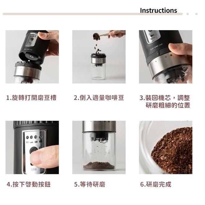 咖啡組合第一首選 日本NICOH電摩卡咖啡壺3~6份(MK-06) + 贈無線 電動磨豆機-細節圖9