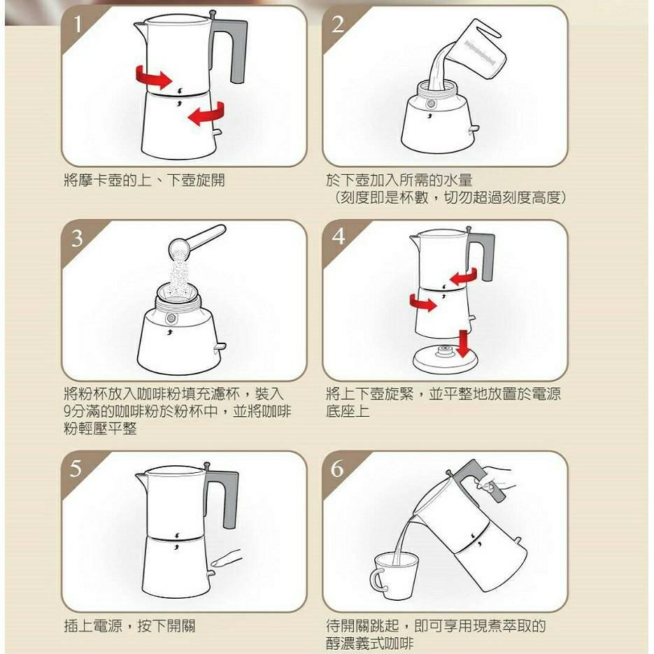咖啡組合第一首選 日本NICOH電摩卡咖啡壺3~6份(MK-06) + 贈無線 電動磨豆機-細節圖7