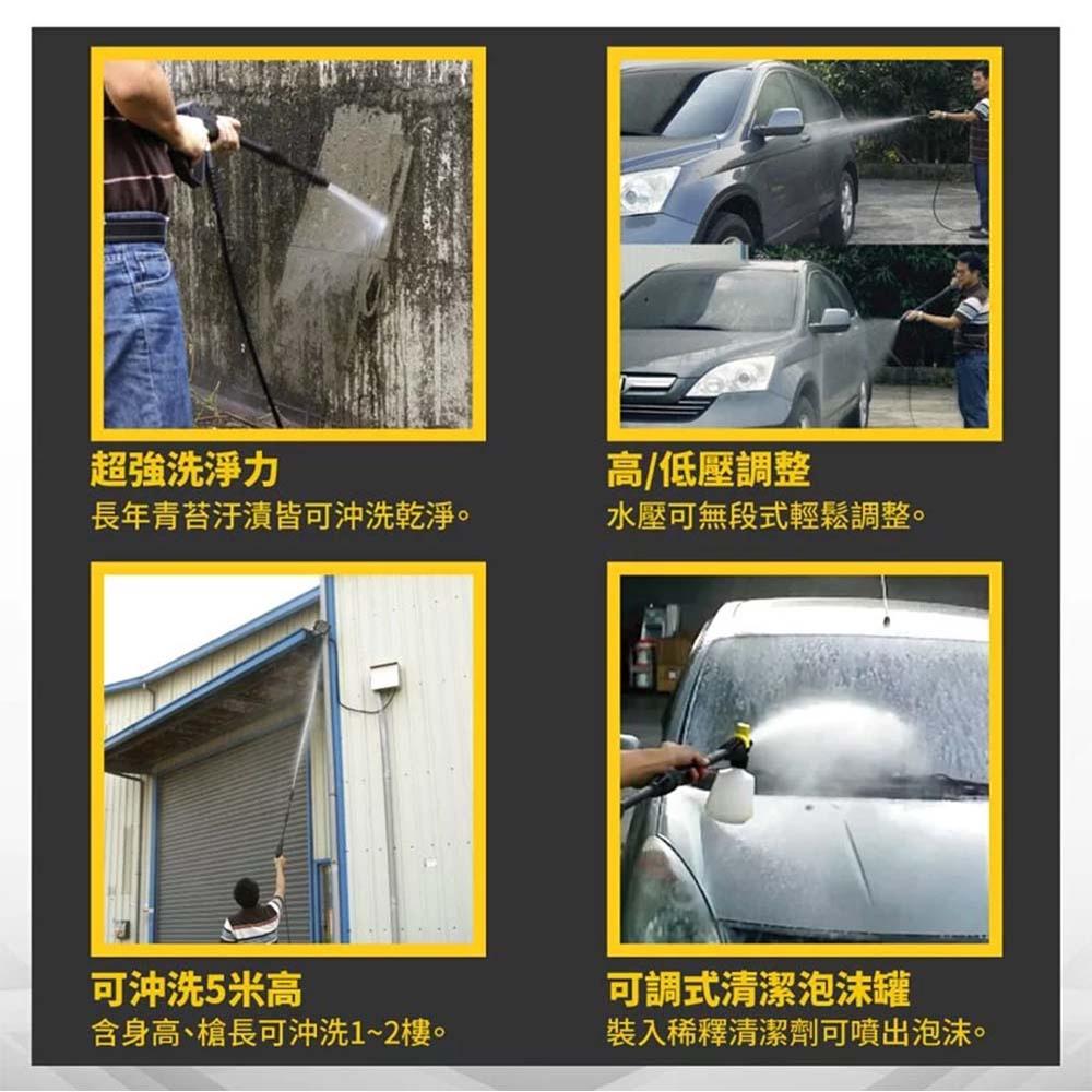 可超取【快拆版 主機一年保固】Reaim萊姆高壓清洗機 HPI-1100汽車美容 打掃清洗-細節圖3