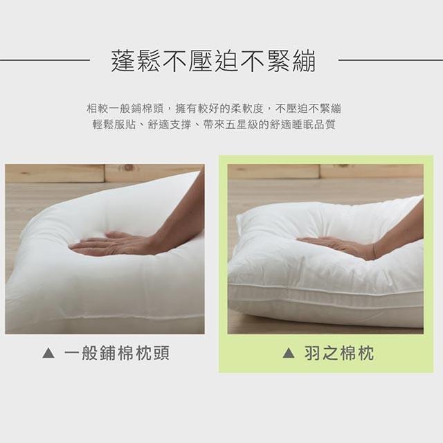 法國品牌 夢特嬌 MONTAGUT 五星級御用羽之棉枕-細節圖4