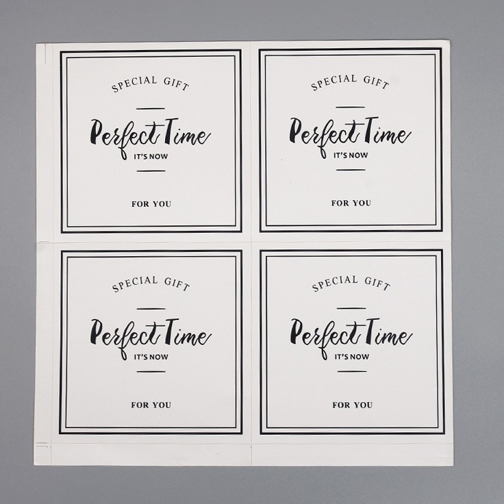 (4枚) Perfect Time For You 烘焙貼紙 ( 9 * 9cm) 禮物包裝 手工皂 蠟燭包裝 封口貼-細節圖2