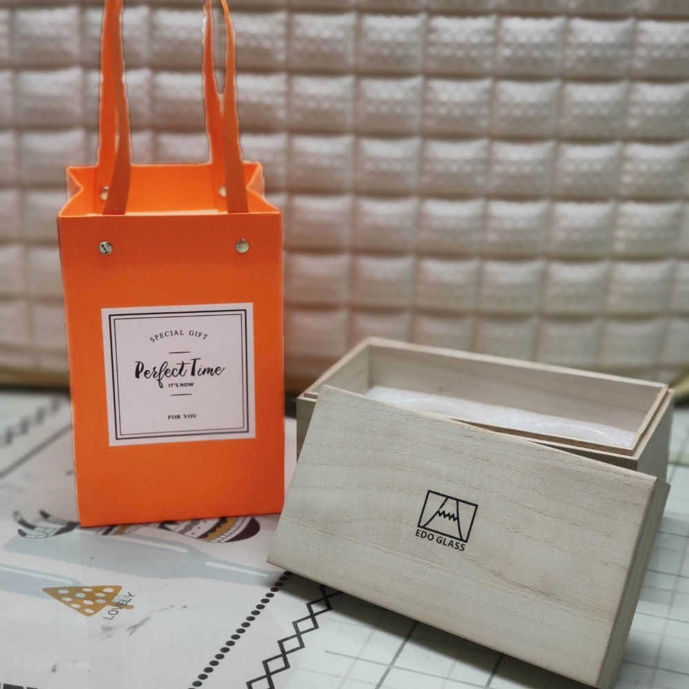 雙杯木盒 + 禮品提袋(不含杯)吉色