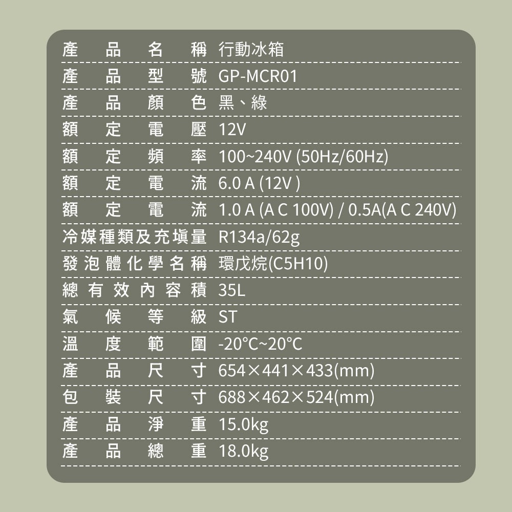 行動冰箱【G-PLUS】35L溫控行動露營冰箱 GP-MCR01 移動式 車載冰箱 溫控冰箱 野炊 露營-細節圖10