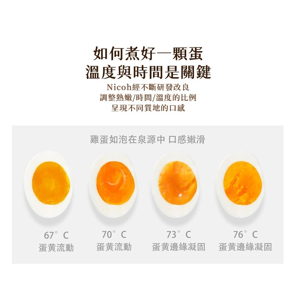 公司貨【日本NICOH】2025最新NEG-041 蒸煮蛋機 溏心蛋 溫泉蛋 金沙蛋 茶碗蒸蛋 QQ蛋 優格-細節圖7