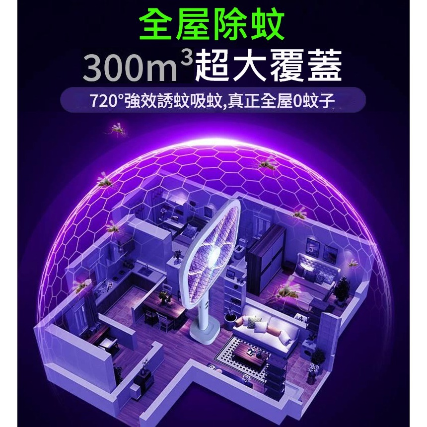 綠光追蹤尋蚊 加長型伸縮電蚊拍=捕蚊燈 電蚊拍 捕蚊燈 4000V瞬間高壓 type-c 附立座-細節圖7
