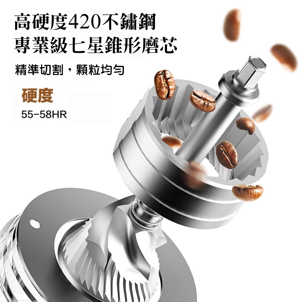 第五代 咖啡職人推薦 60kg大扭力電動無線磨豆機 淺焙 公豆 硬豆 皆可磨 咖啡磨豆機 磨豆機-細節圖2