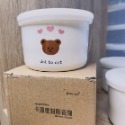 24H台灣出貨🚚Ins韓國小熊副食品分裝盒🧸兒童餐具/小熊陶瓷碗/大容量副食品碗/保鮮零食碗/可微波副食品碗/碗盤-規格圖8