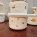 24H台灣出貨🚚Ins韓國小熊副食品分裝盒🧸兒童餐具/小熊陶瓷碗/大容量副食品碗/保鮮零食碗/可微波副食品碗/碗盤-規格圖8