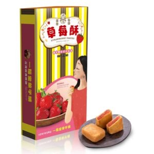 【一福堂•官方直營】草莓酥12入(蛋奶素)-細節圖2
